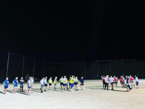 8月31日　三川グランドで練習を行いました！